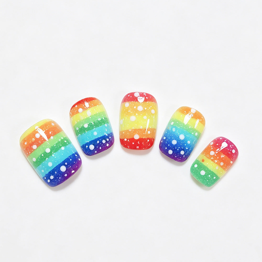 Ombre Punktmuster Nagelkunst Set Karnz