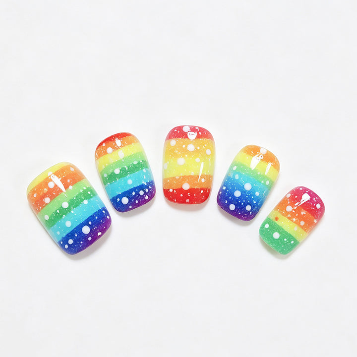 Ombre Punktmuster Nagelkunst Set Karnz