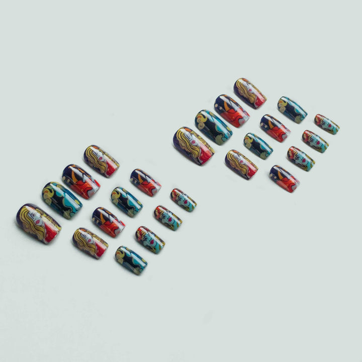 Künstlerisches Charakter-Nagelkunst-Set