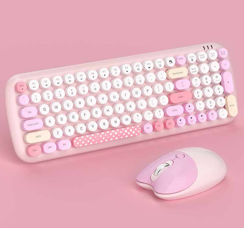 Retro-inspiriertes kabelloses Tastatur- und Mausset Karnz