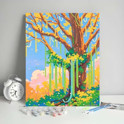 Outdoor Scenic Tree Art Canvas Kit Karnz