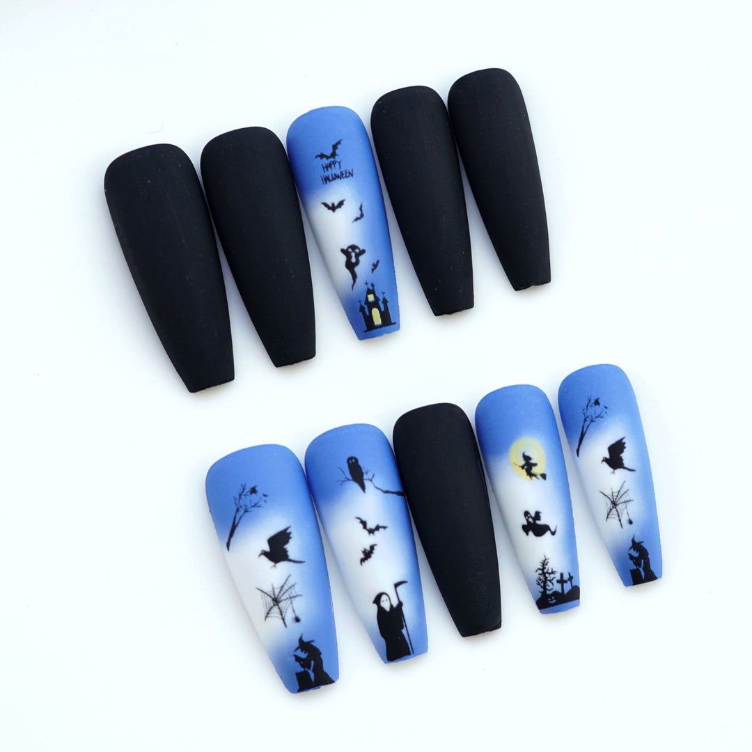 Halloween-Themen Nagelkunst Karnz