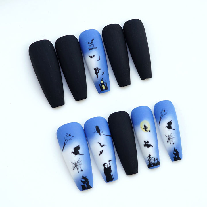 Halloween-Themen Nagelkunst Karnz