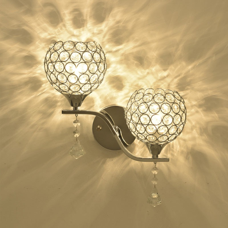 Kristallakzent-Wandlampe