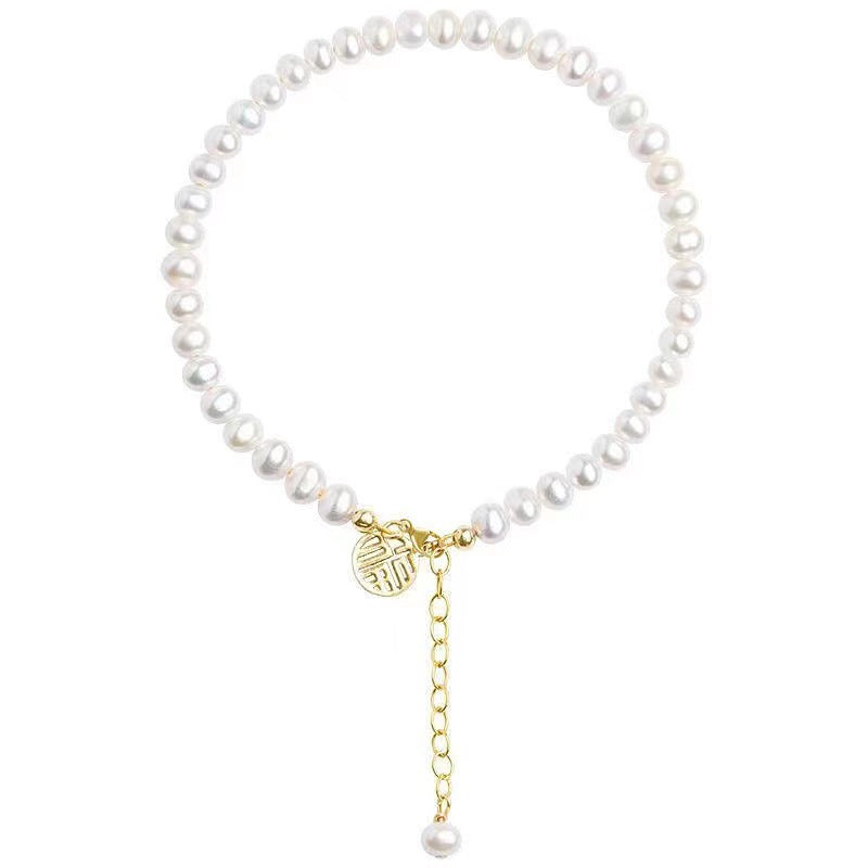 Elegante Perlen Charm Armband Karnz