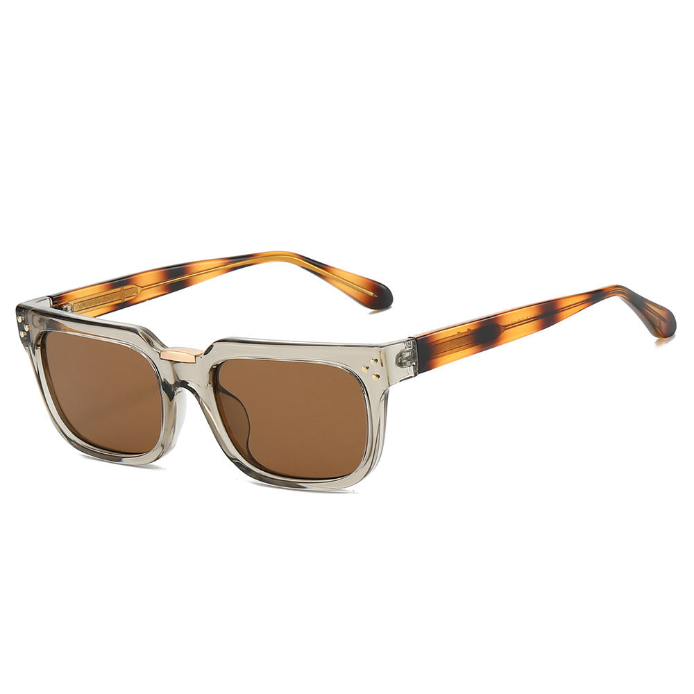 Damen oversized quadratische Sonnenbrille mit luxuriösen Akzenten Karnz