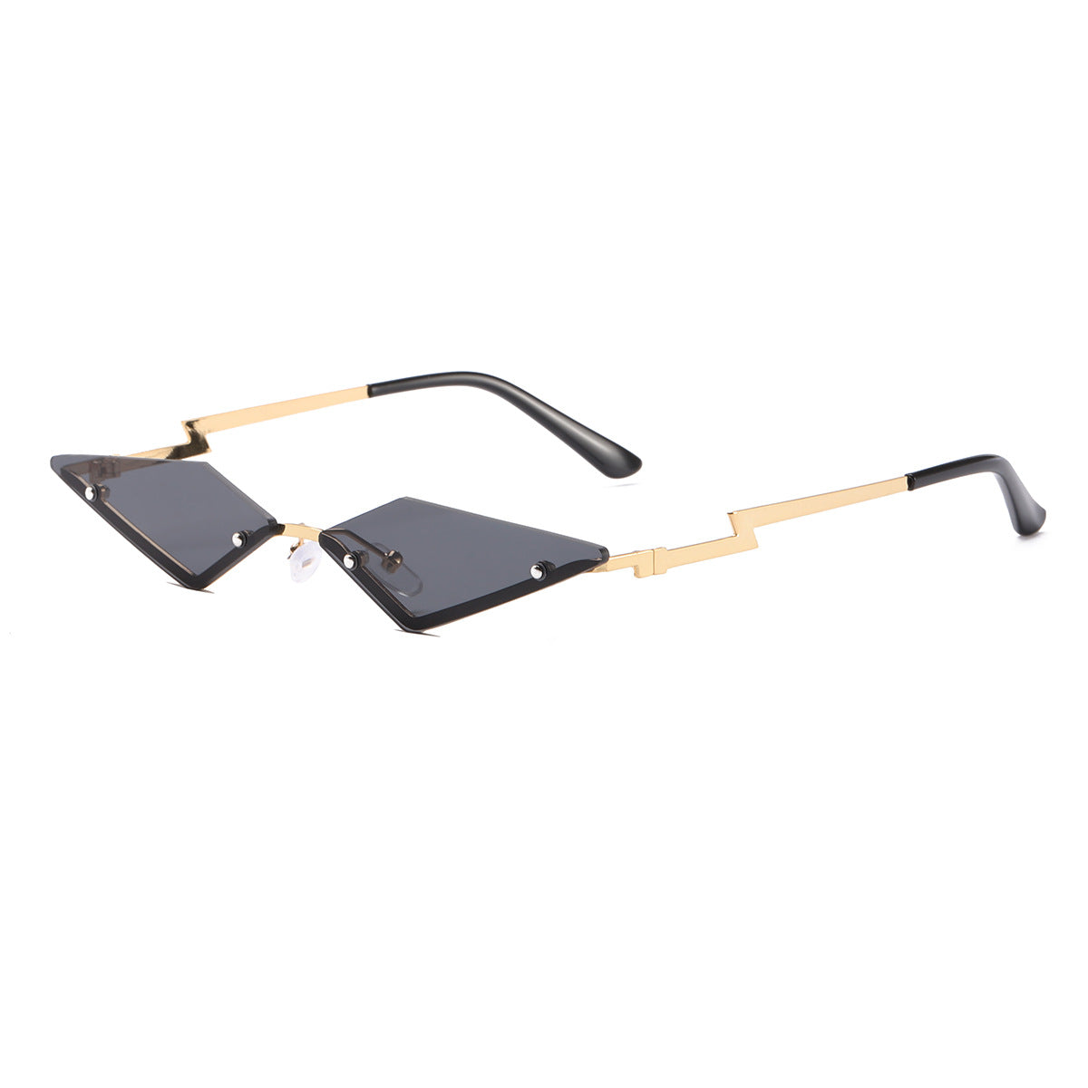 Damen Designer-Sonnenbrille mit futuristischem Rahmen Karnz