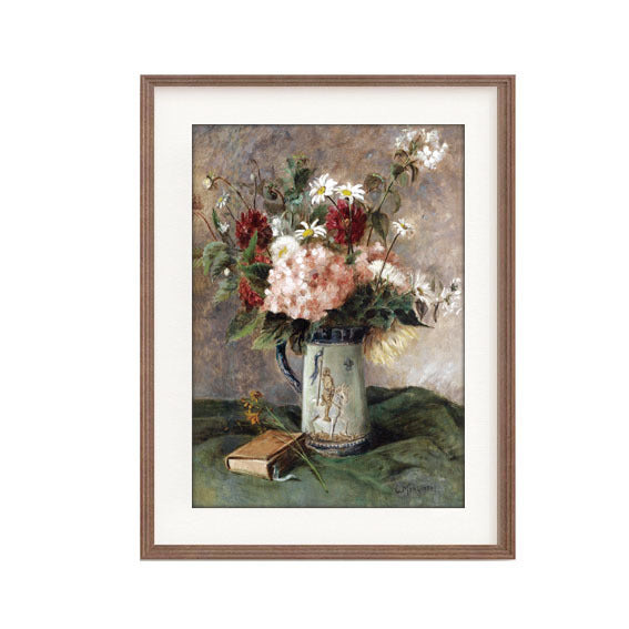 Vintage Blumen-Paar Wanddisplay