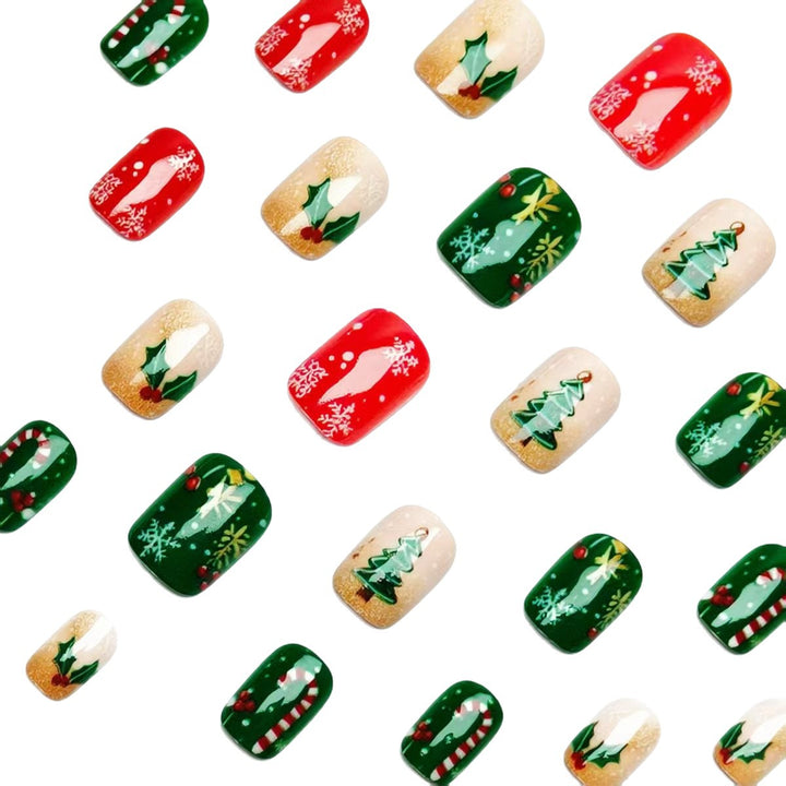 Kunstnägel Im Festlichen Weihnachtsdesign Karnz
