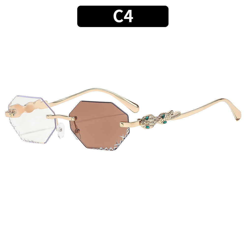 Künstlerische Winkelsonnenbrille