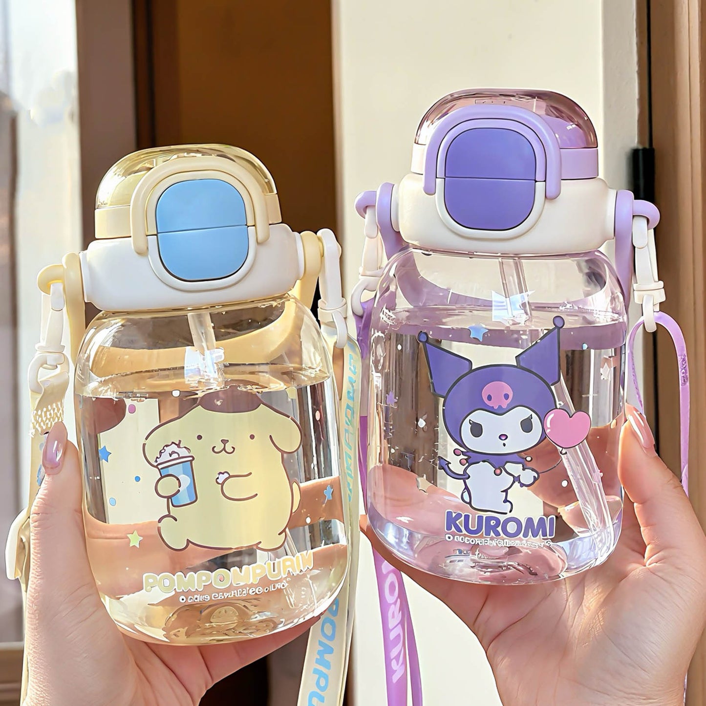 Damen Praktische Trinkflasche mit ergonomischem Griff Karnz