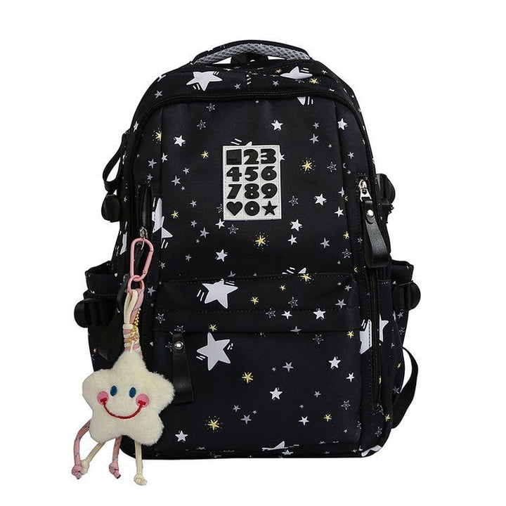 Verspielter Rucksack mit Sternenmotiven und Praktischen Funktionen Karnz