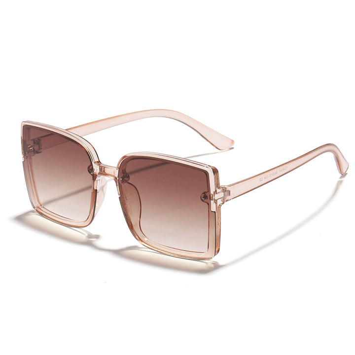 Damen oversized quadratische Sonnenbrille mit modernem Gradienteneffekt Karnz