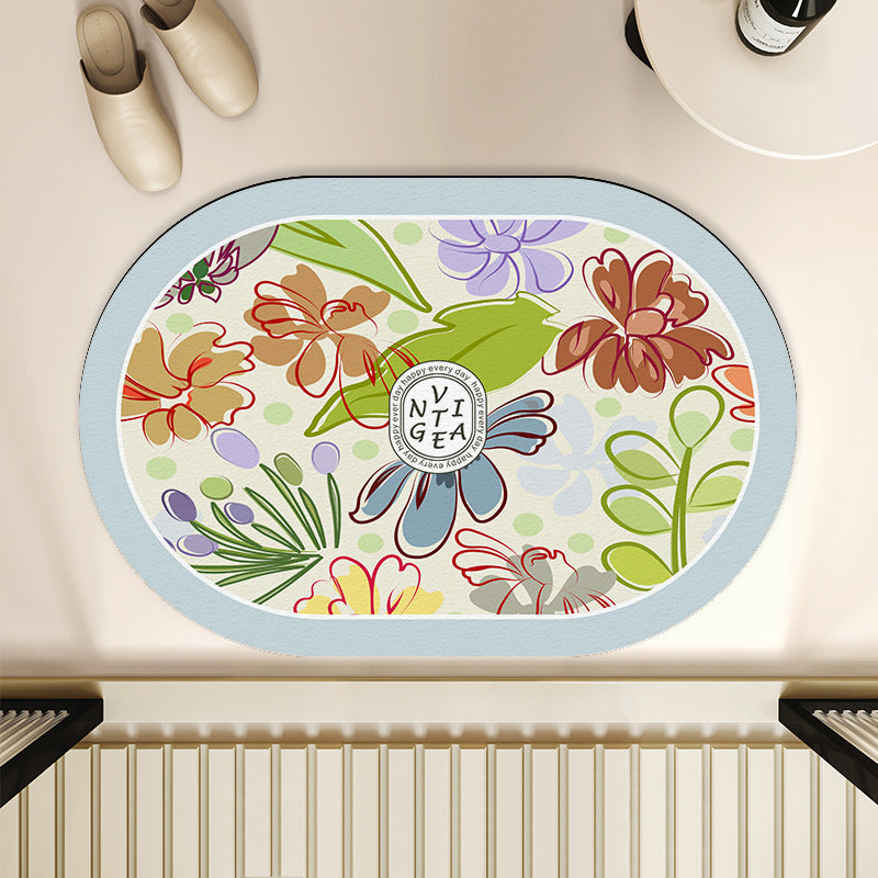 Blumenmotiv Innenbereich Matte