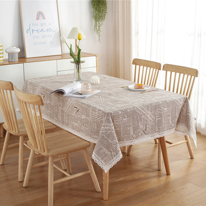 Spitzenbedrucktes Tischdecke