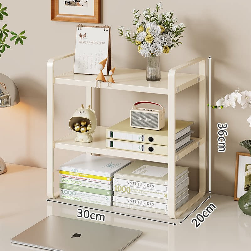 Kompakte Metall Desktop Zwei-Ebenen Organizer Regal Erhöhung