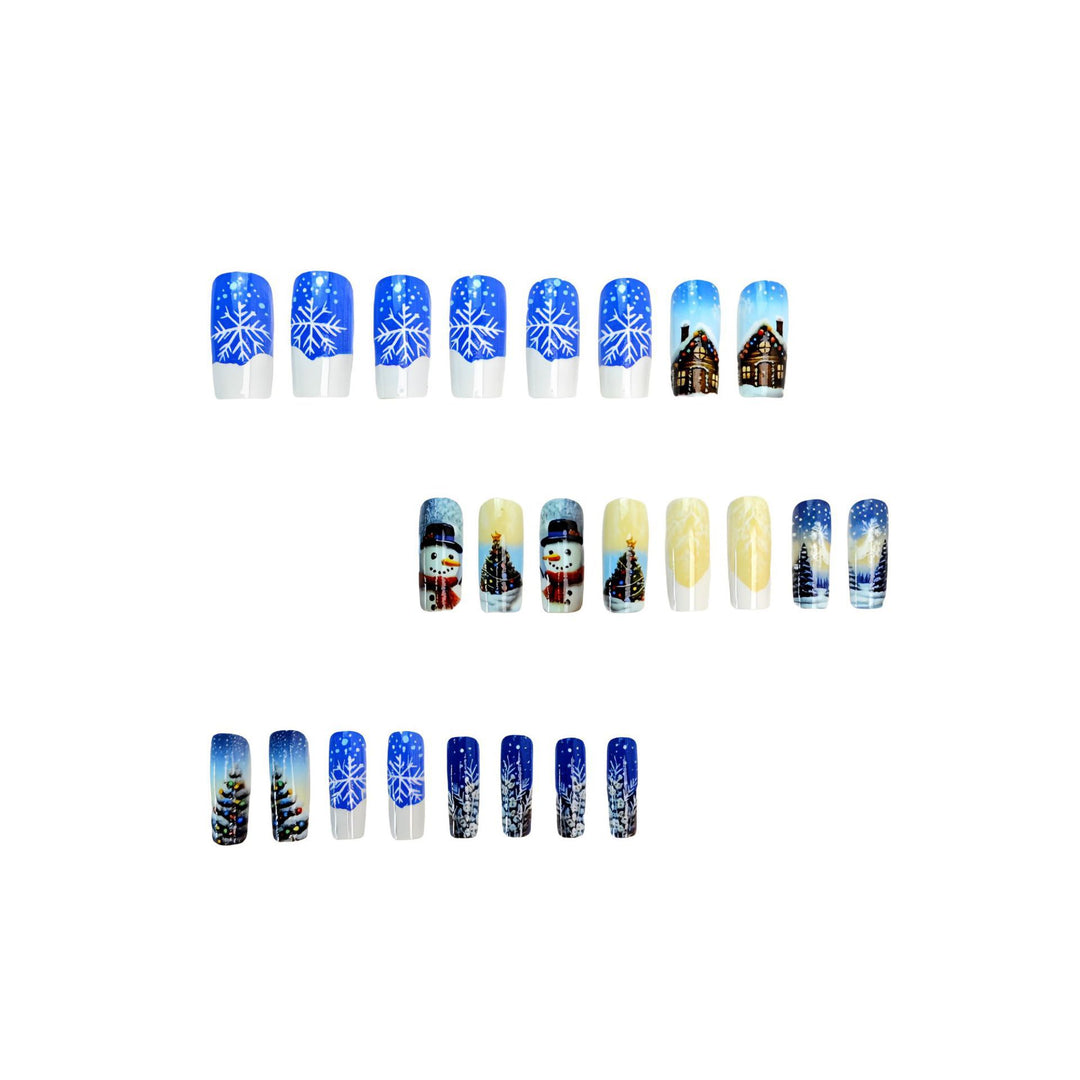 Festliche Winter-Themen Nail Art Karnz