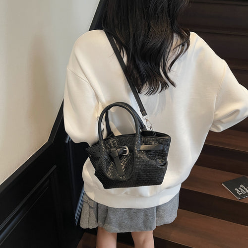 Stylish Woven Structured Handbag Karnz