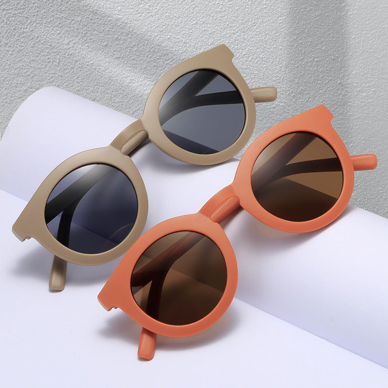 Damen runde Sonnenbrille mit modischem Design und UV-Schutz Karnz