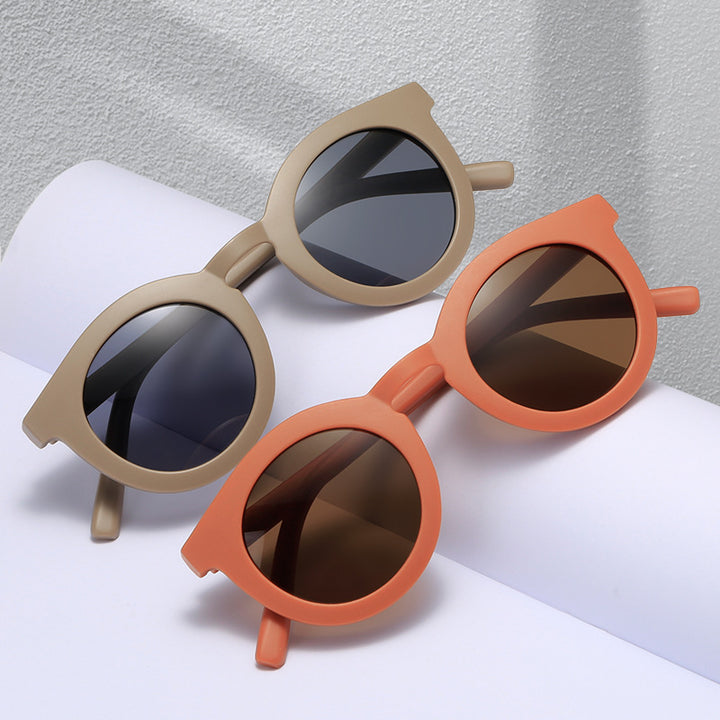 Damen runde Sonnenbrille mit modischem Design und UV-Schutz Karnz