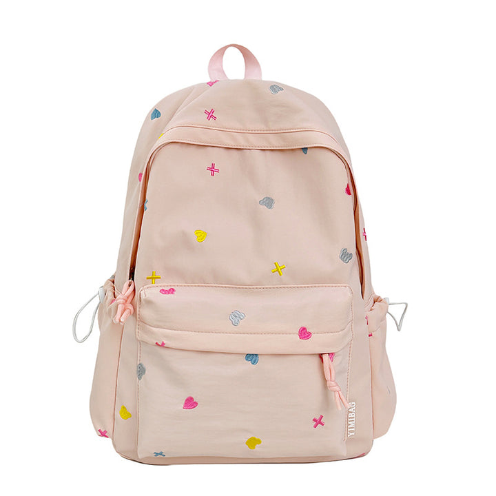 Verspielter Herz-Muster Rucksack Karnz