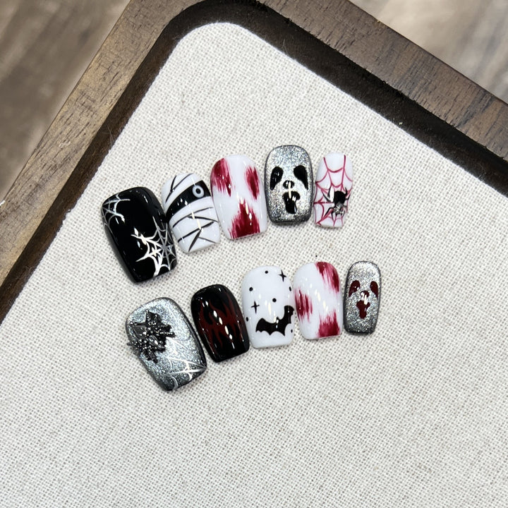 Künstlerisches Halloween Press-On Nagelkunstset Karnz