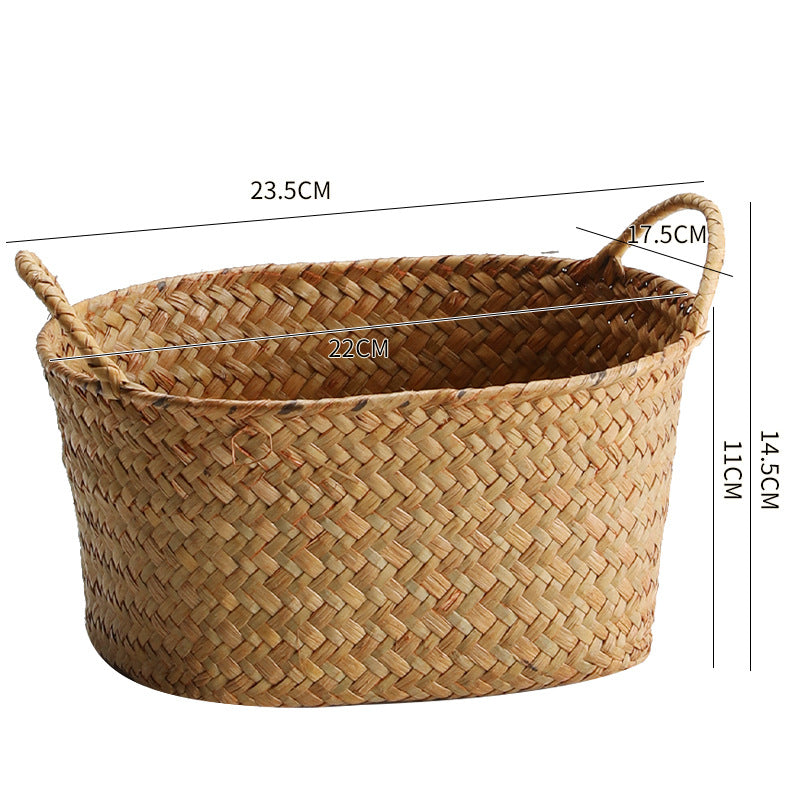 Unisex Geflochtener Aufbewahrungskorb mit ergonomischen Griffen Karnz