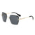 Damen modische Sonnenbrille mit stilvollem quadratischen Rahmen Karnz