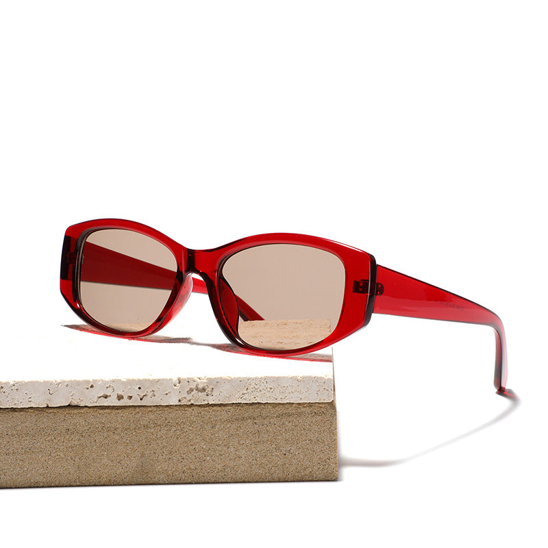 Damen modische Katzenaugen-Sonnenbrille mit holografischem Design Karnz