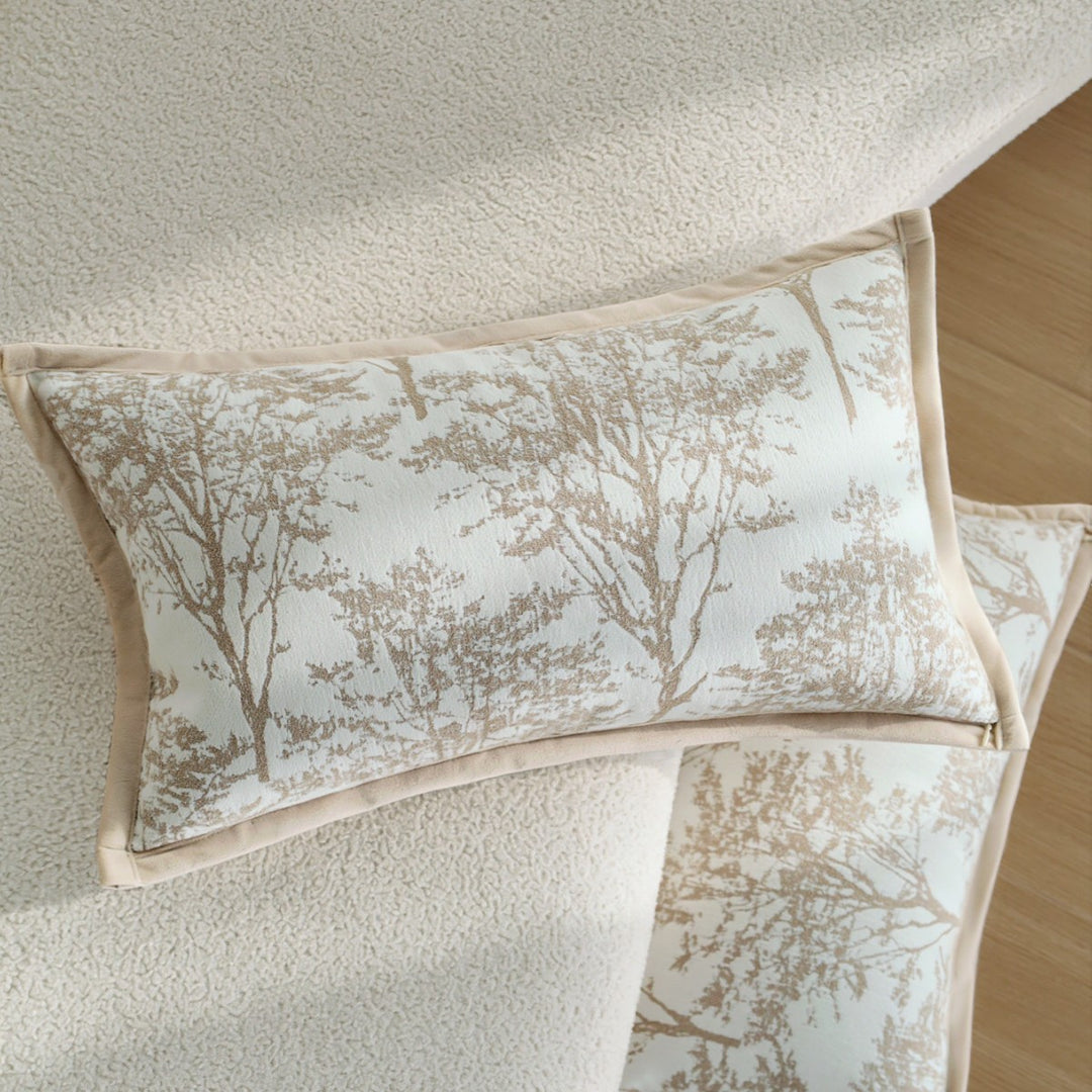 Dekoratives Kissen mit botanischem Baumdesign