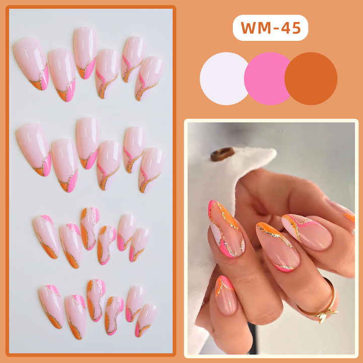 Künstlerisches Ombre Press-On Nägel Set