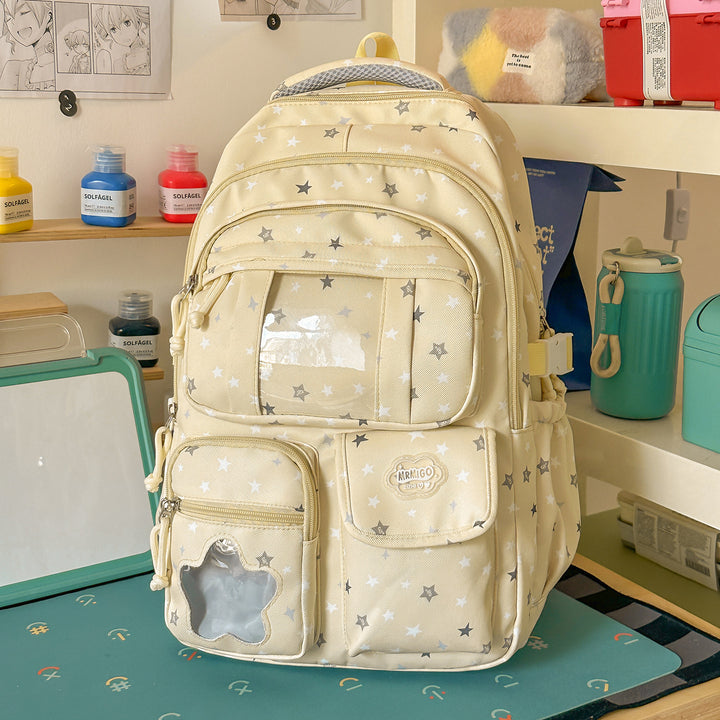 Sternenbedruckter lässiger Schulranzen Karnz