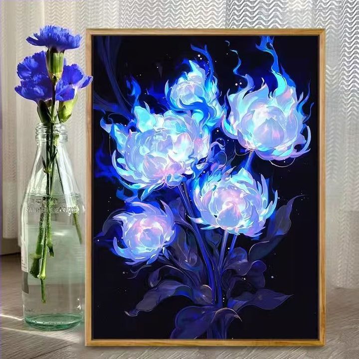 Florale Fantasie Illustrationskunstdruck Karnz