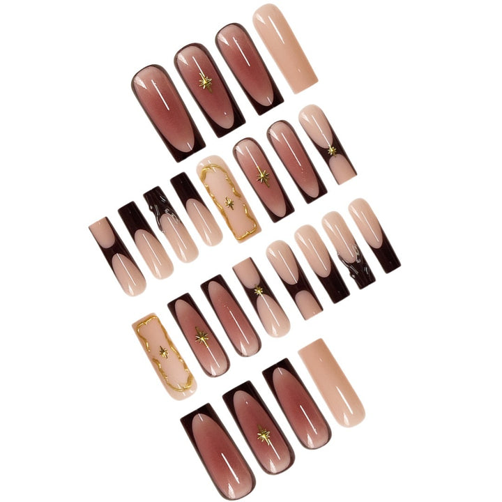Elegante Designer-Nagelkunstverlängerungen Karnz