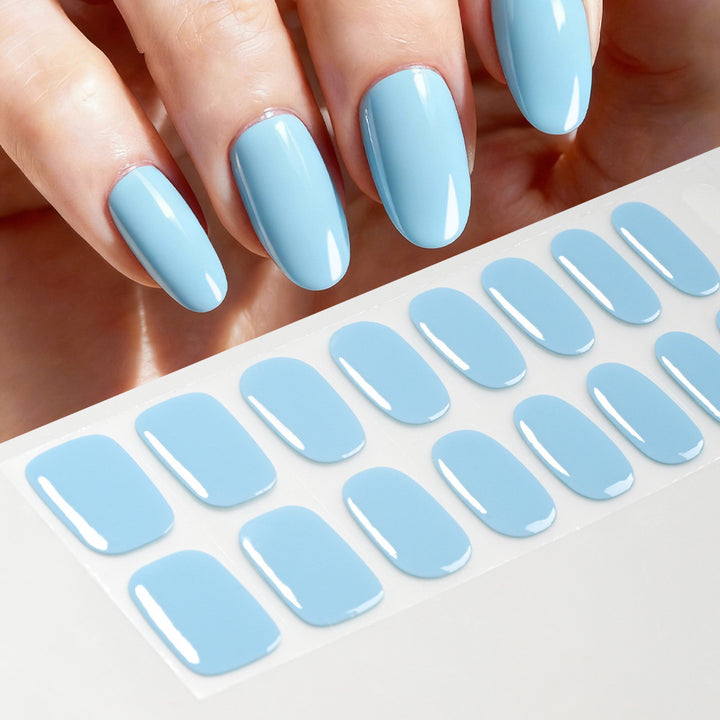 Hochglänzende Gel-Nagel-Wraps