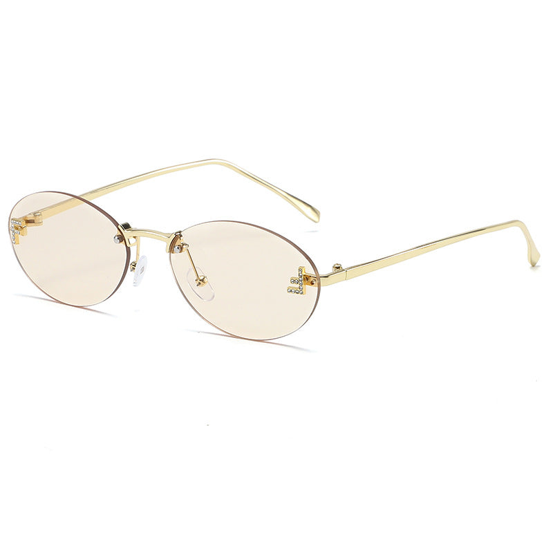Elegante vintage-inspirierte ovale Sonnenbrillen