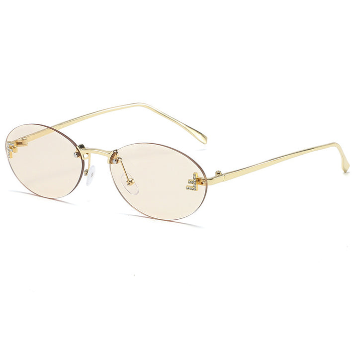 Elegante vintage-inspirierte ovale Sonnenbrillen