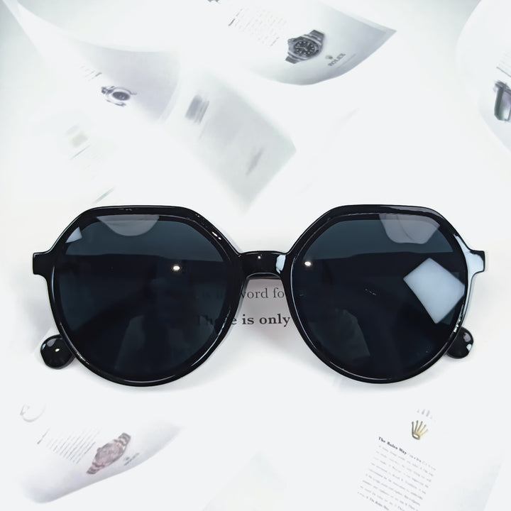 Damen Geometrische Sonnenbrille mit extravagantem Akzent Karnz