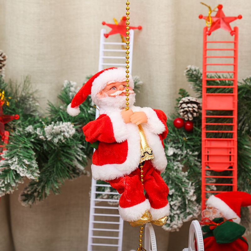 Lustige Weihnachtsmann Deko Figur Karnz