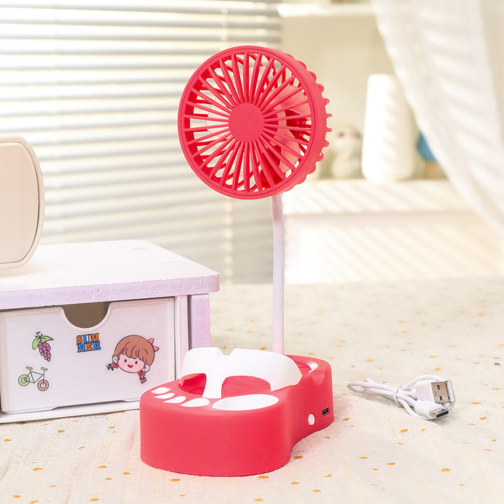 Unisex Tragbarer USB Tischventilator mit flexiblem Arm und mehreren Geschwindigkeitsstufen Karnz