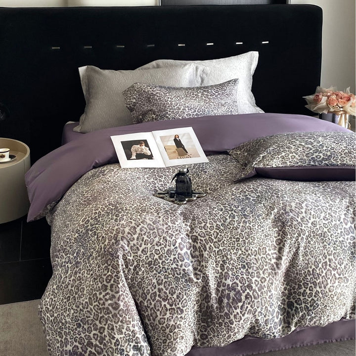 Luxuriös Wenden Paisley Baumwollsatin Bettbezug Set