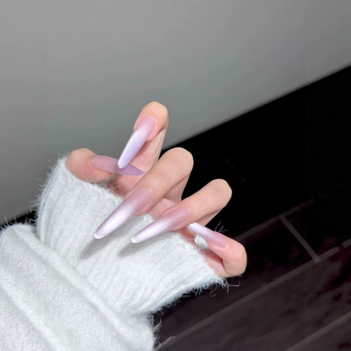 Ombre Stiletto Nagelverlängerungen