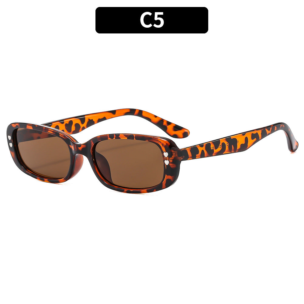 Klassischer Stil Vintage-inspirierte quadratische Rahmen-Sonnenbrille