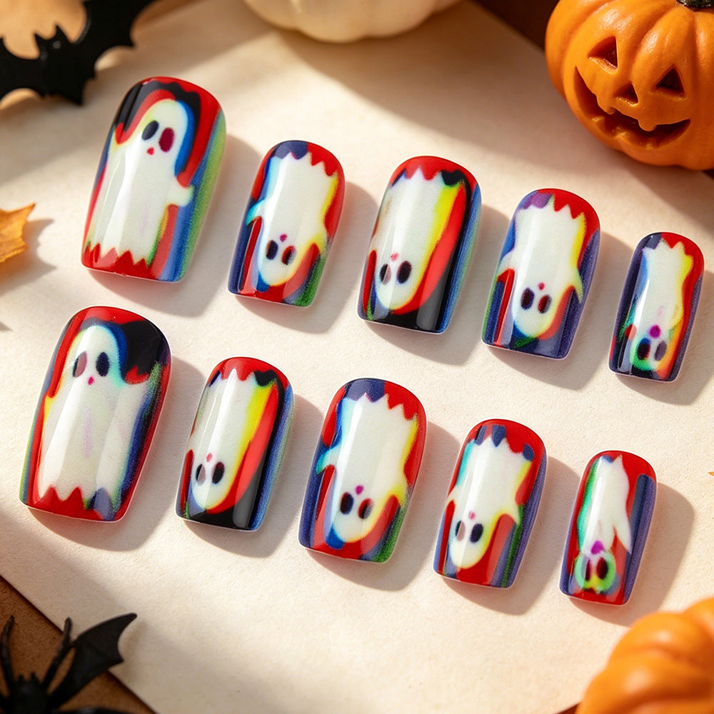 Halloween-Themed Ghost Press-On Nails Karnz