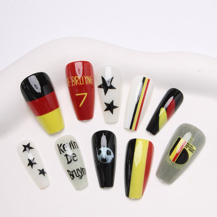 Sport-Themen Press-On Nail Art Karnz