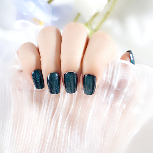 Glänzendes Acryl Press-On Nagelset Karnz