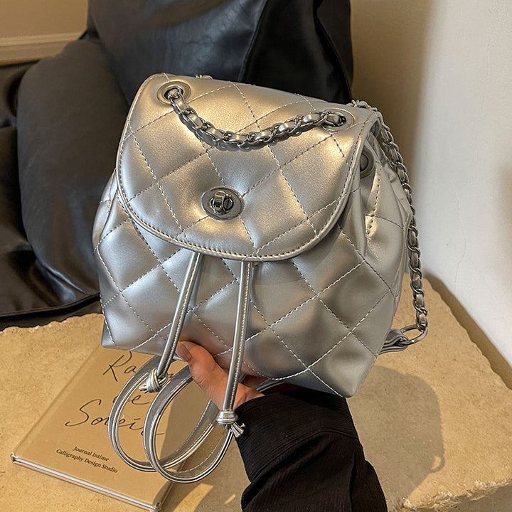 Stylische gestepfte Mini-Rucksack Karnz
