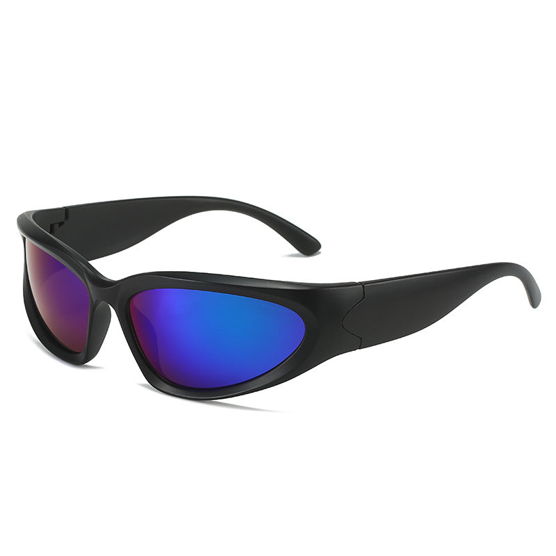 Damen sportliche Sonnenbrille mit ergonomischem Design und polarisierenden Gläsern Karnz