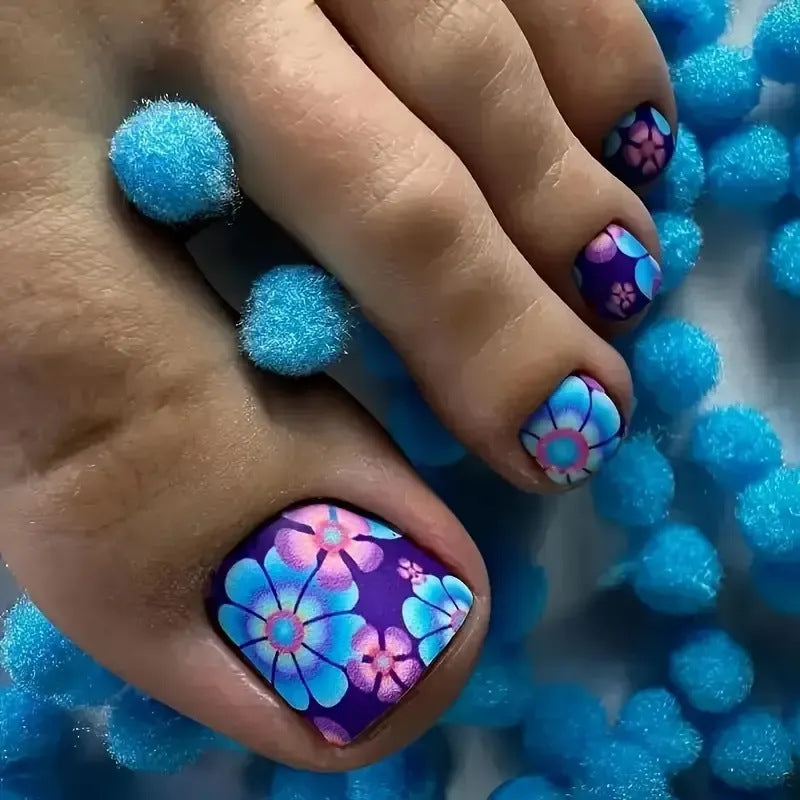 Floral Design Pediküre Nagelkunst Verbesserungen Karnz