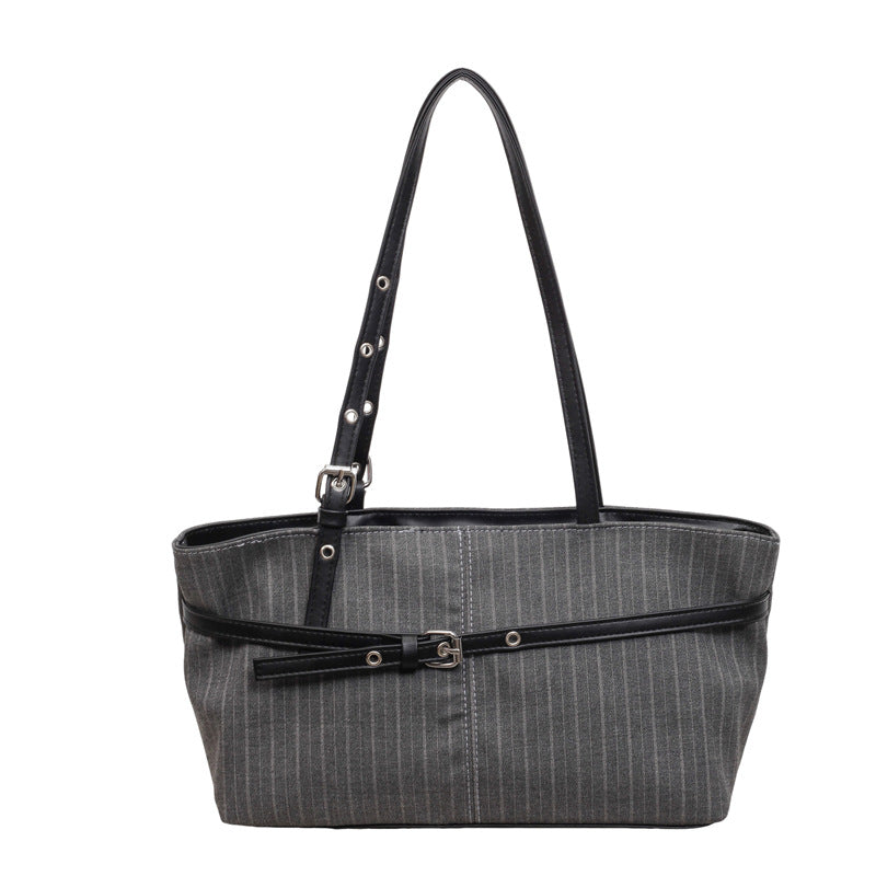 Stylische gestreifte Business-Tote